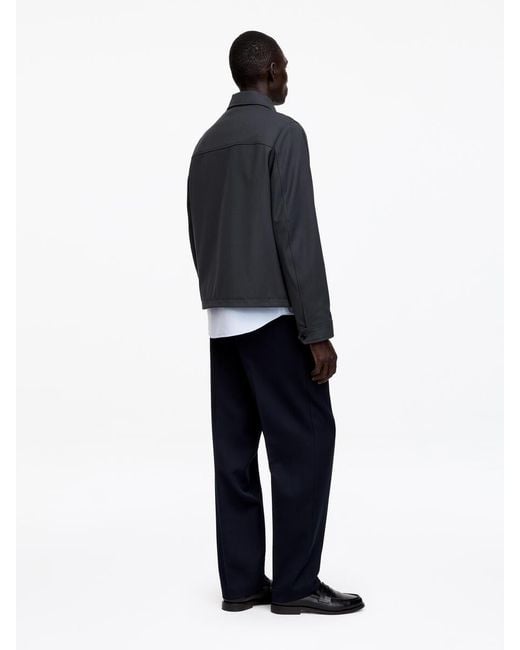 ARKET Blue Relaxed Wool Blend Jacket for men