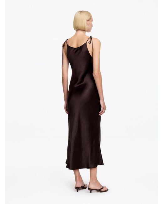 ARKET White Crushed Satin Slip Dress