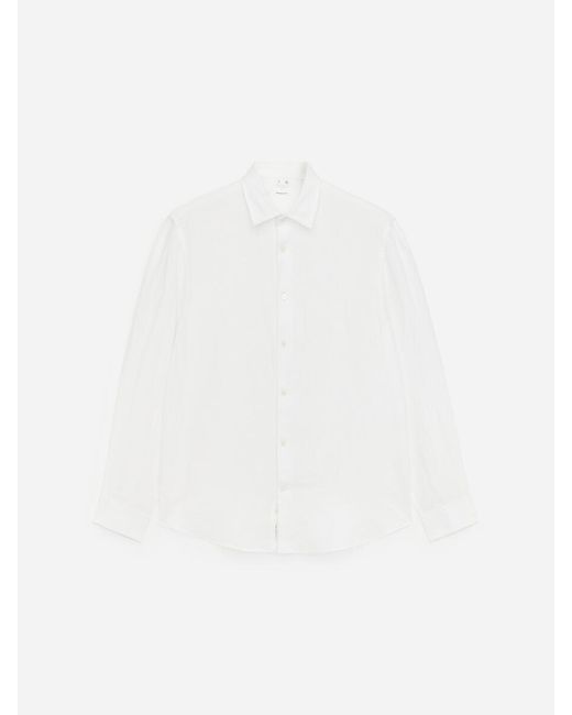 ARKET White Regular Linen Shirt for men