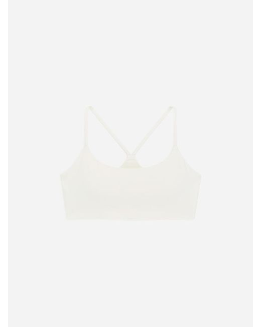 ARKET White Soft Stretch Sports Bra