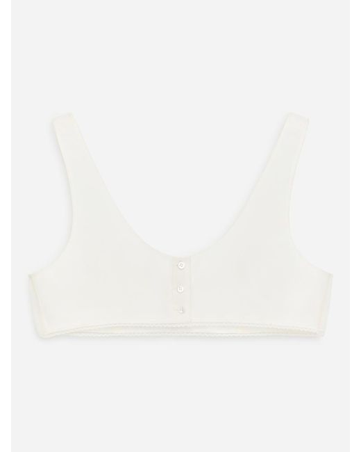 ARKET White And Laila Gohar Bralet Top