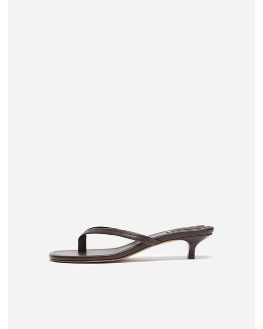ARKET Purple Kitten-Heel Flip Flops