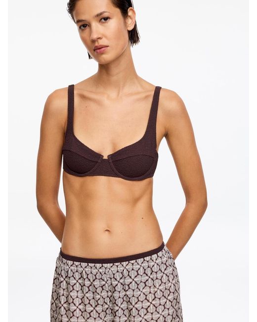 ARKET White Balconette Bikini Top