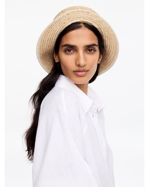 ARKET Black Straw Hat
