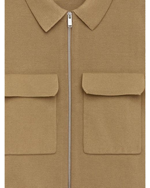ARKET Natural Knitted Cotton Jacket