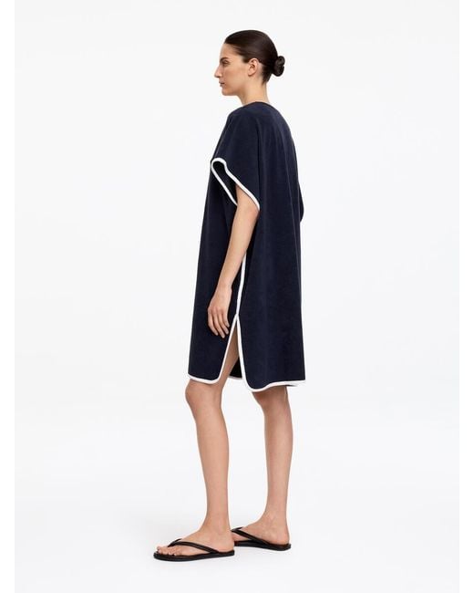 ARKET Blue Towelling Beach Dress