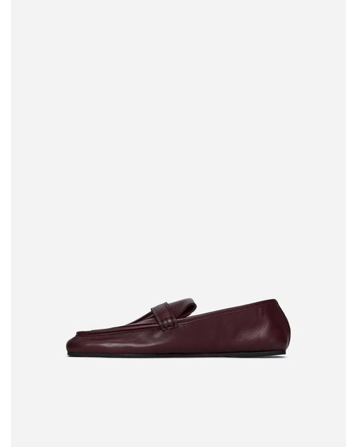 ARKET Blue Fringe Leather Loafers