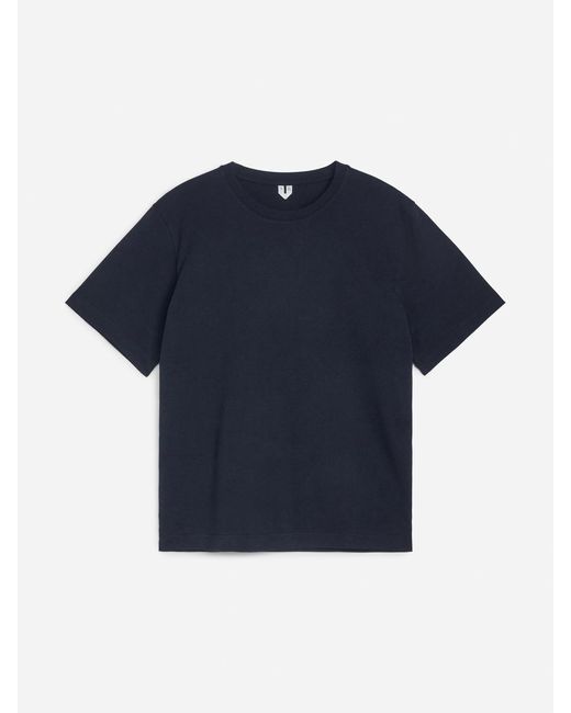 ARKET Blue 220 Gsm Relaxed T-Shirt for men