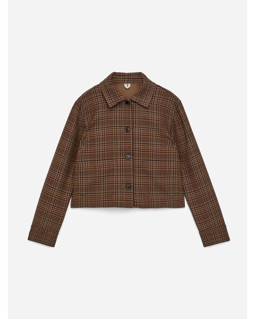 ARKET Natural Check Overshirt
