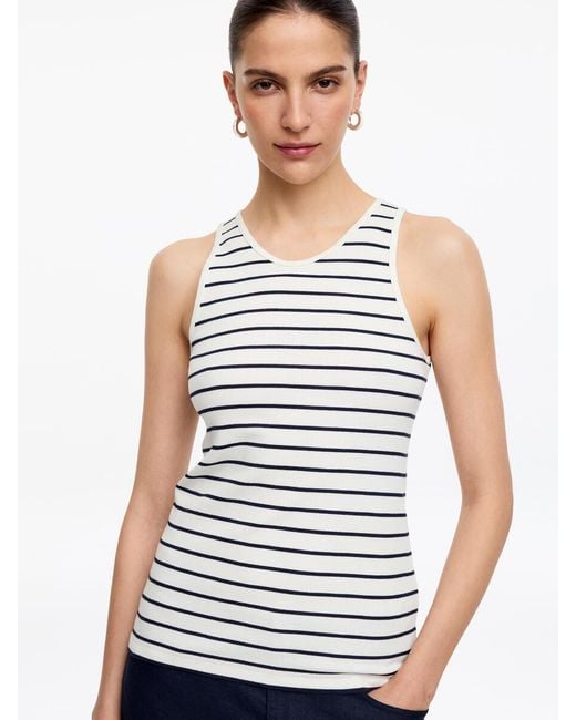 ARKET White Ribbed Tank Top