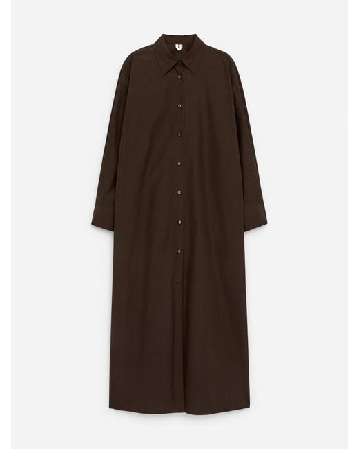 ARKET Brown Oversized Shirt Dress