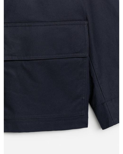 ARKET Blue Waxed Cotton Jacket for men