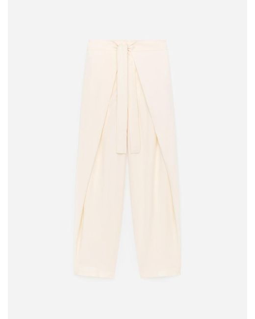 ARKET White Wrap-Front Tailored Trousers