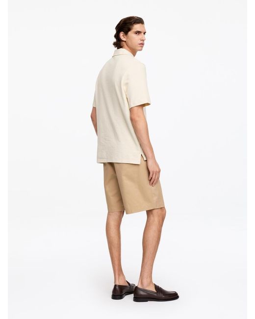 ARKET White Short-Sleeve Polo Shirt for men