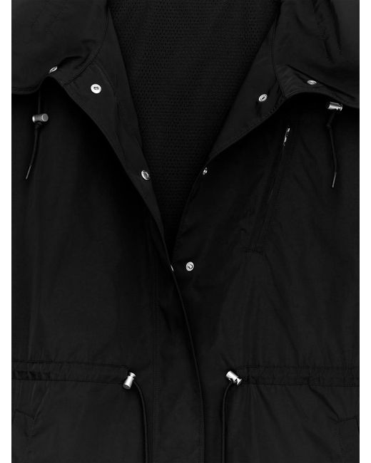 ARKET Black High-Collar Nylon Jacket