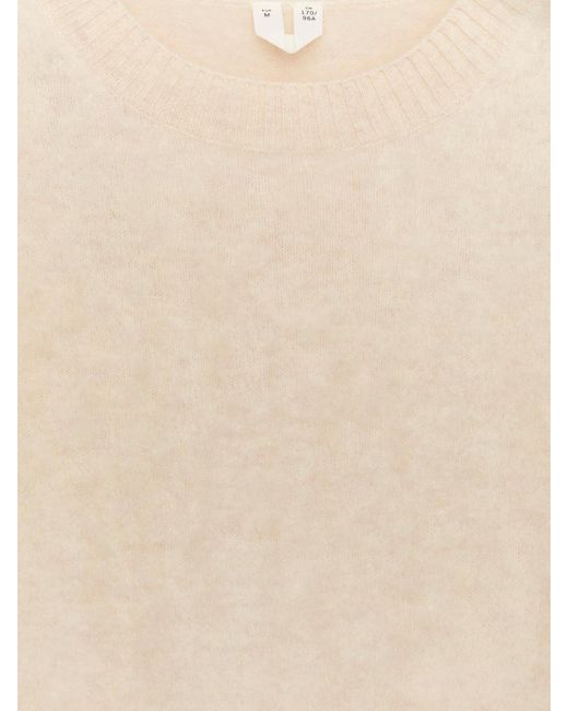 ARKET Natural Brushed Wool Jumper