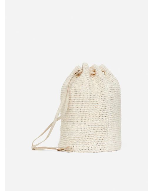 ARKET White Strohtasche