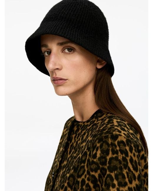 ARKET Black Wool-Alpaca Blend Hat