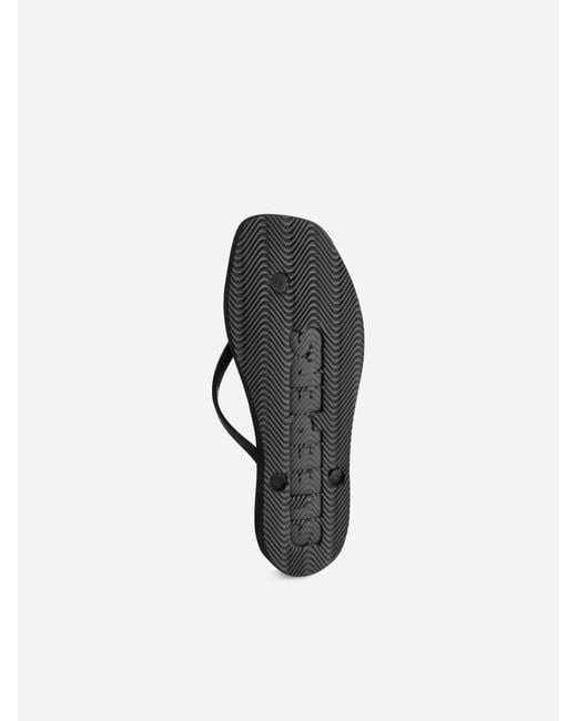 ARKET Black Sleepers Tapered Flip Flops