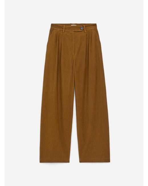 ARKET Yellow Cordhose Mit Hohem Bund