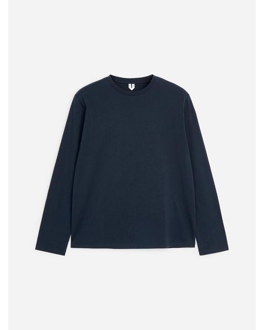 ARKET Blue Regular Long-Sleeve T-Shirt for men