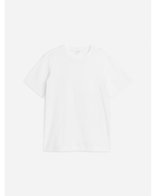 ARKET White 170 Gsm Regular T-Shirt for men