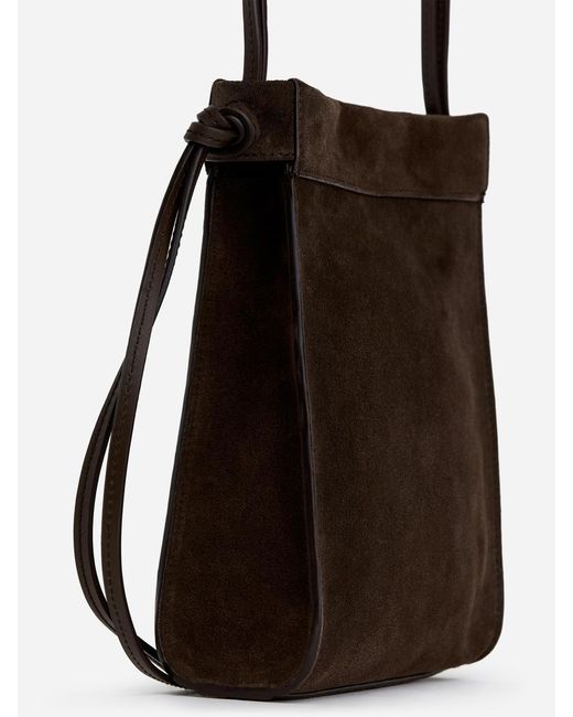ARKET Black Suede Crossbody Bag