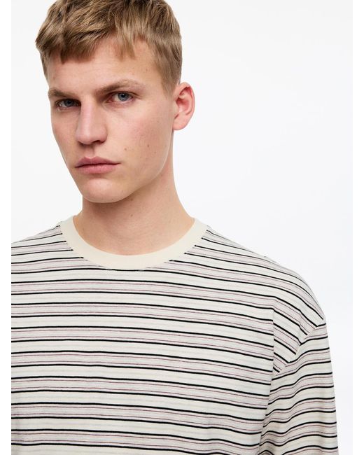 ARKET White Relaxed Long-Sleeve T-Shirt for men