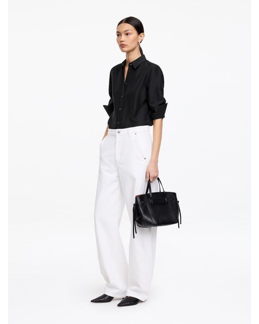 ARKET Black Silk Shirt
