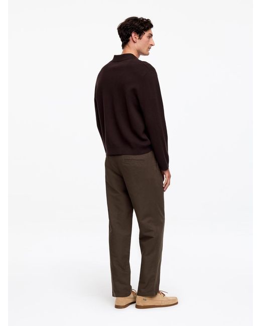 ARKET Brown Linen Blend Trousers for men