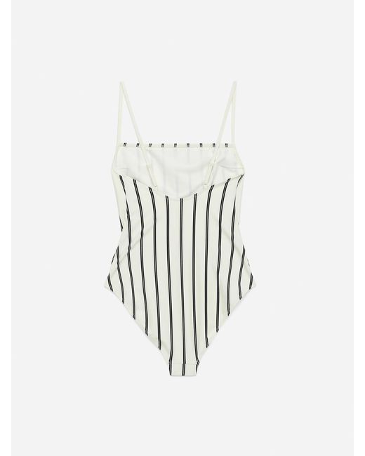 ARKET White Square-Neck Swimsuit