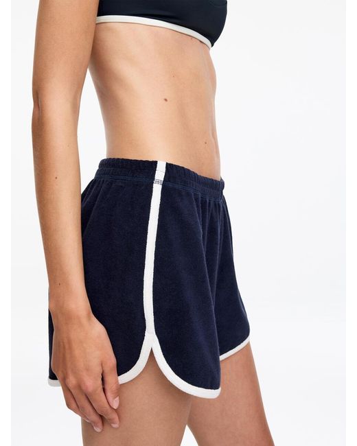 ARKET Blue Towelling Shorts