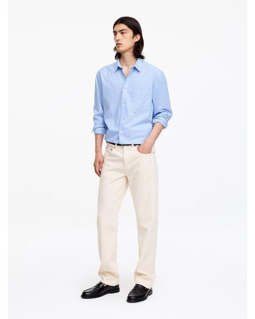 ARKET Blue Relaxed Poplin Shirt for men