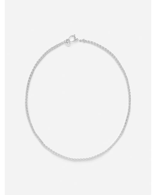 ARKET White Sterling Wheat Chain Necklace for men