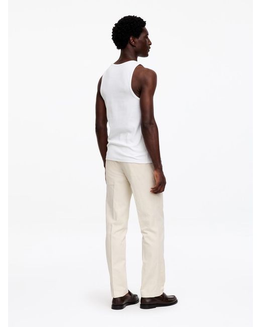 ARKET White Ribbed Tank Top for men