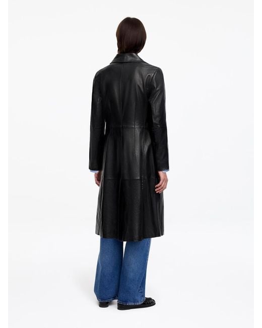 ARKET White Leather Coat