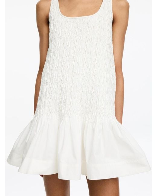 ARKET White And Laila Gohar Pleated Dress