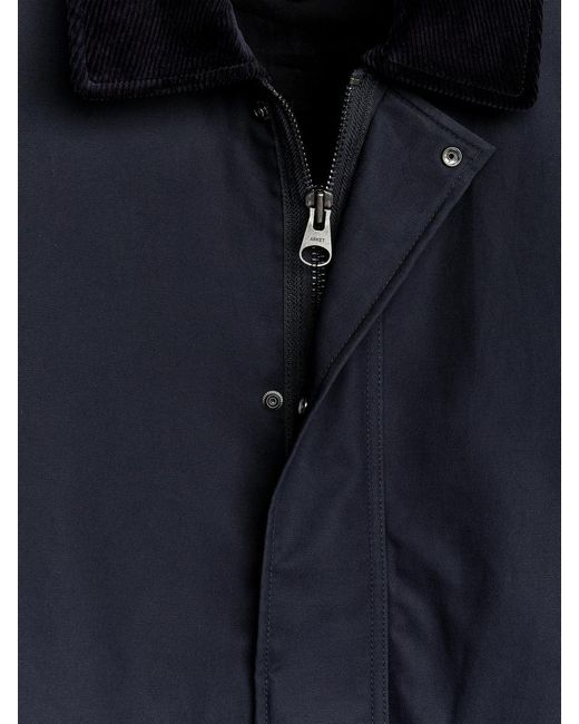 ARKET Blue Waxed Cotton Jacket for men