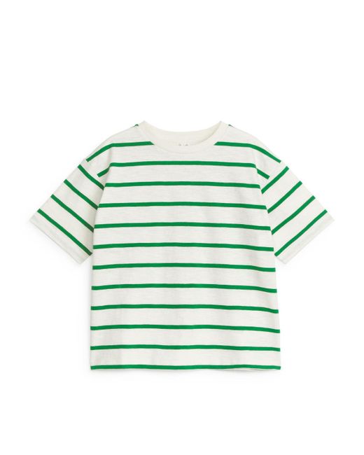 ARKET Green Slub-knit T-shirt for men