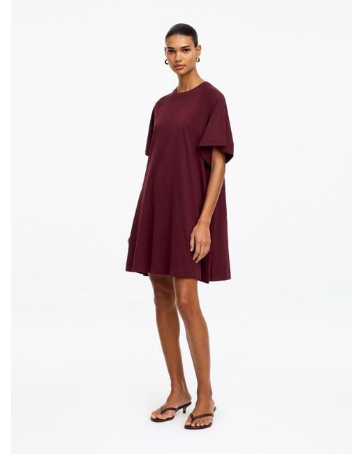 ARKET Red Cotton Jersey Dress