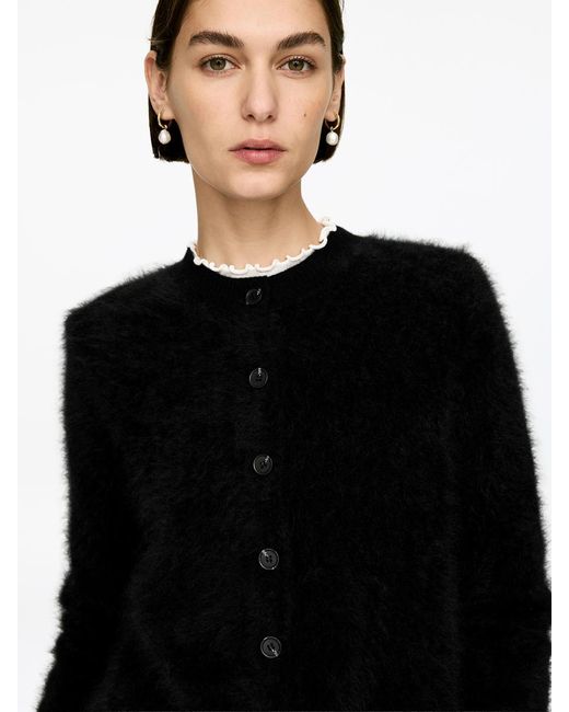 ARKET Black Pure Brushed-Cashmere Cardigan