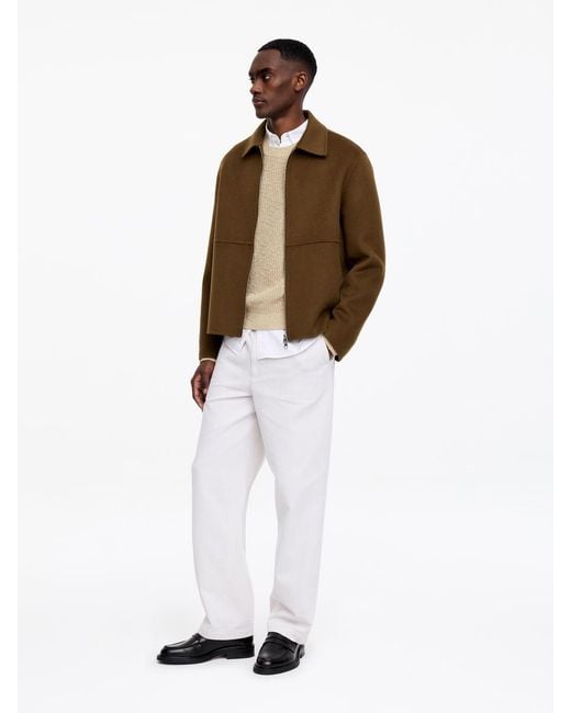 ARKET White Wool Doublé Jacket for men