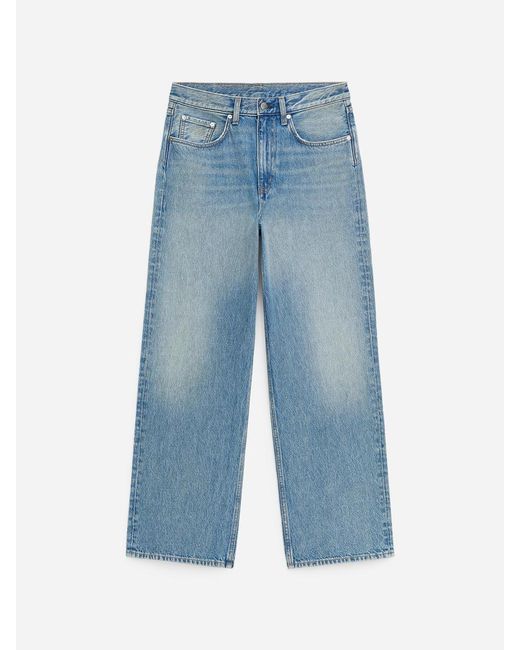 ARKET Blue Coral Wide Jeans