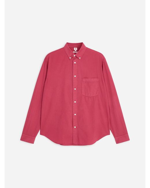 ARKET Red Relaxed Poplin Shirt for men