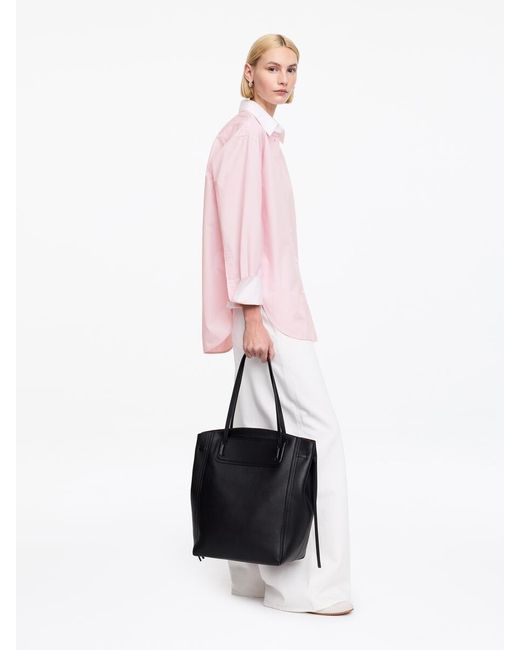 ARKET Pink Relaxed-Fit Poplin Shirt