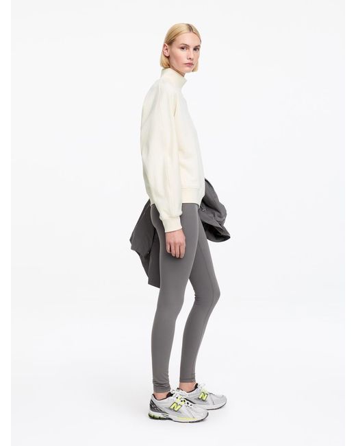 ARKET White Mock-Neck Terry Sweatshirt