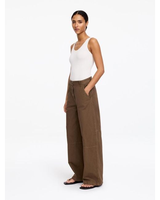 ARKET Brown Cargo Trousers