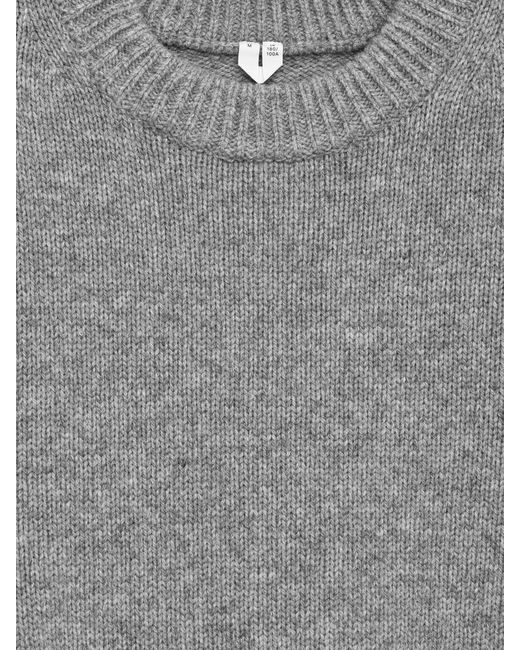 ARKET Gray Heavy Knit Wool Jumper for men