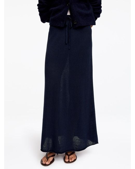 ARKET Blue Knitted Skirt
