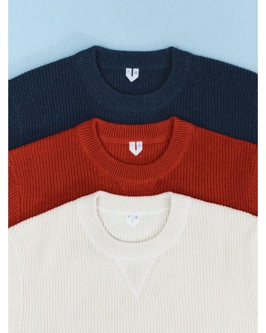 ARKET Blue Cotton Linen Jumper for men